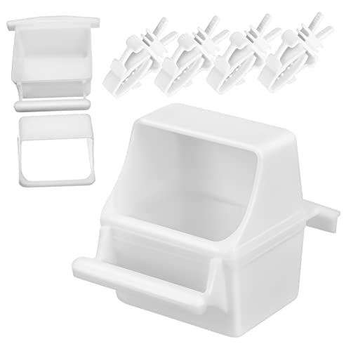 VICASKY 4er Set Vogelkäfig Futterhalter Für Papageien – Praktische Clips Zur Fütterung Von Wellensittichen - Sittichen - Und Aras – Robuste Und Langlebige Halterungen Für Eine VICASKY 4er Set Vogelkäfig Futterhalter Für Papageien – Praktische Clips Zur Fütterung Von Wellensittichen - Sittichen - Und Aras – Robuste Und Langlebige Halterungen Für Eine von VICASKY