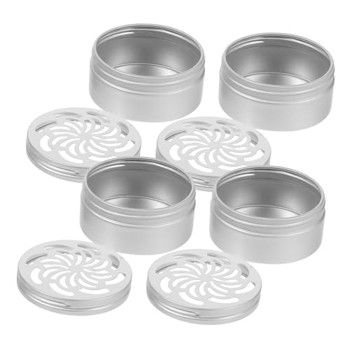 VICASKY 4pcs Hohlhund -duftbehälter Hundeduftarbeit Dosen Nachfüllbare Aluminium -trainingsdosen Mit Schraubendeckel Metall Hundetraining Für Duftarbeit von VICASKY