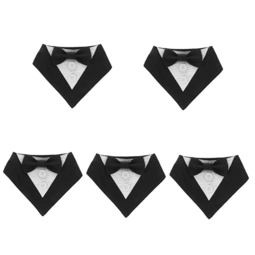 VICASKY 5 Stück Hundebandana mit Schleife Hundehalsband für Mittlere Hunde Stilvolles Party Halsband Praktisch für Sauberen Hals nach Fressen Komfortables und Modisches Haustier Accessoire VICASKY 5 Stück Hundebandana mit Schleife Hundehalsband für Mittlere Hunde Stilvolles Party Halsband Praktisch für Sauberen Hals nach Fressen Komfortables und Modisches Haustier Accessoire von VICASKY
