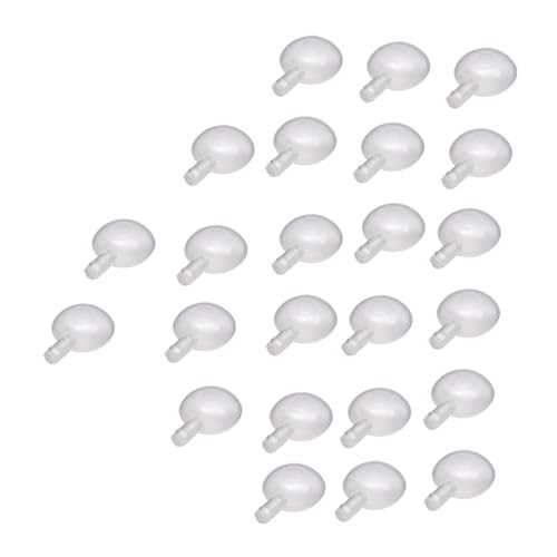 VICASKY 50 Stück Ersatz Quietscher Einsatz für Haustierspielzeug Langlebiger Kunststoff Leiser Geräuschmacher für DIY Spielzeugreparatur Weiß Umweltfreundlich Geeignet für Plüschtiere und von VICASKY