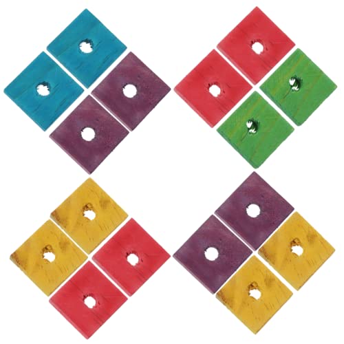 VICASKY 50stücke Papageien-holzclip-Spielzeug Vogel-DIY-spielspielzeug Papageien-beißspielzeug Aus Sicherem Material Zum Kauen Und Entdecken von VICASKY