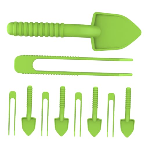 VICASKY 5Satz Ergonomische Schaufel und Pinzette für Futter und Streu für Eidechsen Spinnen und Kleintiere von VICASKY