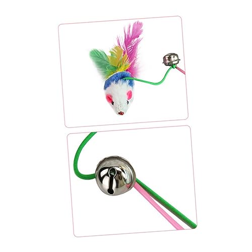 VICASKY 5Stücke Bunte Plüsch Mäuse für Katzen Teilig Interaktive Teaser mit Glocken Fördert Spiel und Bewegung für Kätzchen und Erwachsene Katzen VICASKY 5Stücke Bunte Plüsch Mäuse für Katzen Teilig Interaktive Teaser mit Glocken Fördert Spiel und Bewegung für Kätzchen und Erwachsene Katzen von VICASKY