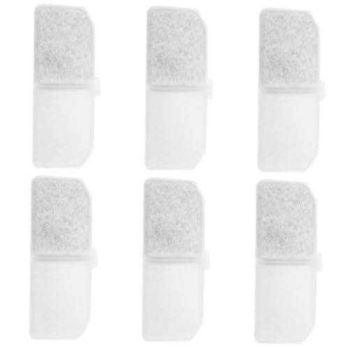 VICASKY 6 Stück Pet Wasserbrunnen Filter Teilig Aktivkohle Filter für Katzen Trinkbrunnen Hochwertige Ersatzfilter für Sauberes Trinkwasser für Haustierhalter Effektive Tiefenfiltration VICASKY 6 Stück Pet Wasserbrunnen Filter Teilig Aktivkohle Filter für Katzen Trinkbrunnen Hochwertige Ersatzfilter für Sauberes Trinkwasser für Haustierhalter Effektive Tiefenfiltration von VICASKY