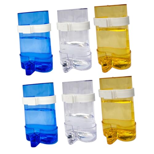 VICASKY 6Stücke Automatischer Vogelwasser und Futterspender Transparente und Farbige Hängespender für Papageien Wellensittiche und Nymphensittiche zu Installieren Hygienisch VICASKY 6Stücke Automatischer Vogelwasser und Futterspender Transparente und Farbige Hängespender für Papageien Wellensittiche und Nymphensittiche zu Installieren Hygienisch von VICASKY