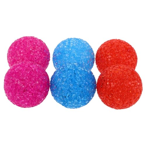 VICASKY Katzenspielzeug Ball aus Kunststoff 6 Stück Interaktives Spielzeug mit Glocken für Kätzchen und Katzen Leicht Rollend Fördert Gesundheit und Fitness von VICASKY