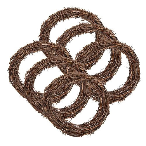VICASKY 6Stücke Vogelspielzeug für Sittiche Rattan Ringe und Schaukelspielzeug Hängend für Vogelkäfige Fördert das Gleichgewicht Unterhaltung Ihrer Vögel VICASKY 6Stücke Vogelspielzeug für Sittiche Rattan Ringe und Schaukelspielzeug Hängend für Vogelkäfige Fördert das Gleichgewicht Unterhaltung Ihrer Vögel von VICASKY