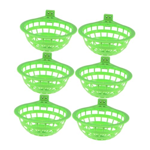 VICASKY 6pcs Plastik Vogel Nest Taube Nistschalen Für Vogelschlüpfen Und Verschachtelung Hohl Hängende Käfigfink Papagei Canary Pigeon Nest Schüssel VICASKY 6pcs Plastik Vogel Nest Taube Nistschalen Für Vogelschlüpfen Und Verschachtelung Hohl Hängende Käfigfink Papagei Canary Pigeon Nest Schüssel von VICASKY
