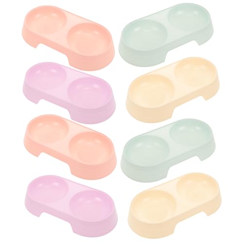 VICASKY 8 Stück Teiliges Katzen doppelnapf Pastellfarben Rutschfestes Kippsicheres Design Ergonomische Form für Gesunde Fresshaltung für Katzen und Kleine Haustiere VICASKY 8 Stück Teiliges Katzen doppelnapf Pastellfarben Rutschfestes Kippsicheres Design Ergonomische Form für Gesunde Fresshaltung für Katzen und Kleine Haustiere von VICASKY