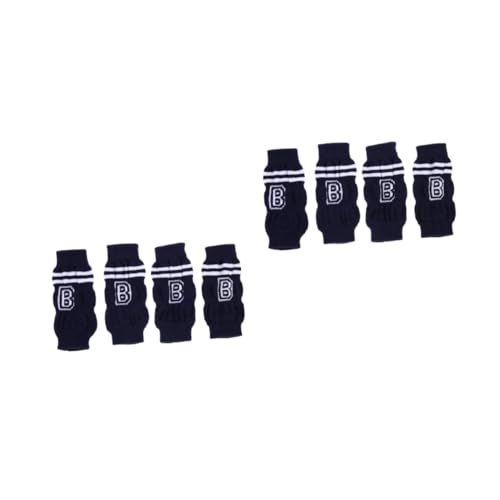 VICASKY 8 Stück Teiliges rutschfeste Hundebeinschützer mit Niedlichem Muster Atmungsaktive Outdoor Socken für Welpen Pfotenschutz und Warme Leggings für Kleine Hunde Geeignet für von VICASKY