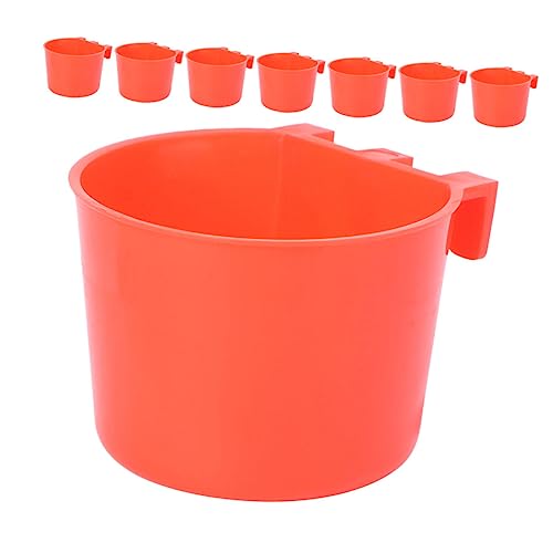 VICASKY 8 Stück Vogelkäfig Futter und Wassernäpfe Hängende Boxen für Kleintiere für Vögel Kaninchen Einfach zu Reinigen Installieren für Fütterung und Wasserhaltung von VICASKY