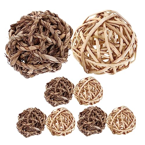 VICASKY 8stücke Kaninchenball Aus Stroh Für Kleintiere Weidenkugeln Zum Kauen Für Hasen Spielbälle Für Hamster Und Chinchillas Naturmaterial Unterhaltung Für Kleintiere VICASKY 8stücke Kaninchenball Aus Stroh Für Kleintiere Weidenkugeln Zum Kauen Für Hasen Spielbälle Für Hamster Und Chinchillas Naturmaterial Unterhaltung Für Kleintiere von VICASKY