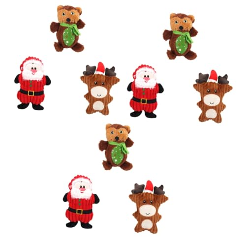 VICASKY 9 STK Lautes Hundespielzeug Soundspielzeug Für Hunde Hund Plüsch Plüsch-weihnachtsmann-Spielzeug Weihnachtliches Hundespielzeug Hunde Quietschendes Plüschtier Plüschfigur Spielzeug VICASKY 9 STK Lautes Hundespielzeug Soundspielzeug Für Hunde Hund Plüsch Plüsch-weihnachtsmann-Spielzeug Weihnachtliches Hundespielzeug Hunde Quietschendes Plüschtier Plüschfigur Spielzeug von VICASKY