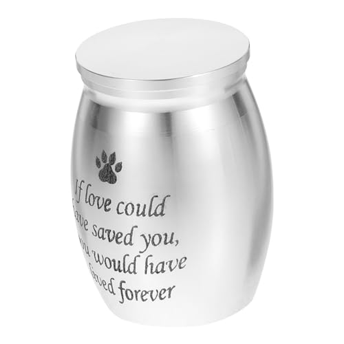 VICASKY Aluminiumlegierung Mini Tierurne Kleine Gedenkursche für Haustierasche Mit Sicherem Verschluss Leicht Und Kompakt Für Hunde Asche Aufbewahrung VICASKY Aluminiumlegierung Mini Tierurne Kleine Gedenkursche für Haustierasche Mit Sicherem Verschluss Leicht Und Kompakt Für Hunde Asche Aufbewahrung von VICASKY