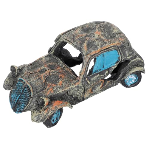 VICASKY Aquarium Deko Resin Autowrack Ornament Fischversteck Hohlraum Langlebig Realistisch für Aquarien Wassertank Dekoration VICASKY Aquarium Deko Resin Autowrack Ornament Fischversteck Hohlraum Langlebig Realistisch für Aquarien Wassertank Dekoration von VICASKY