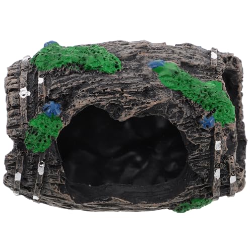 VICASKY Aquarium-Dekoration, Kunstharz, Fassform, Aquarium-versteck, Kleine Reptilien- Und Garnelenhöhle Für Aquarien, Aquarium-unterschlupf, Höhlenversteck von VICASKY