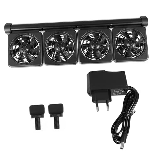 VICASKY Aquarium Kühlventilator mit Köpfen Einstellbarer Fischbecken Fan für Optimale Kühlung Geeignet für Süß und die Temperatur um Leise und Langlebig VICASKY Aquarium Kühlventilator mit Köpfen Einstellbarer Fischbecken Fan für Optimale Kühlung Geeignet für Süß und die Temperatur um Leise und Langlebig von VICASKY