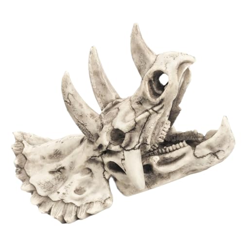 VICASKY Aquarium Skelett Dekoration Fischtank Ornament Höhlenversteck aus Harz für Garnelen Schildkröten und Aquarien Zubehör und Bürodekoration von VICASKY