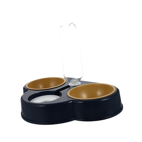 VICASKY Automatischer Haustierwasserspender Mit Separater Futter Und Wasserschüssel Freies Material Zu Reinigen rutschfest Für Katzen Und Kleine von VICASKY