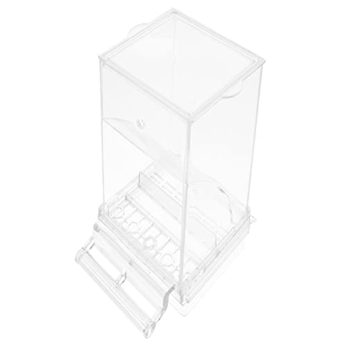 VICASKY Automatischer Vogelfutterspender Für Käfige Transparente Futterstation Gleitenden Für Wellensittiche Und Papageien Futter von VICASKY