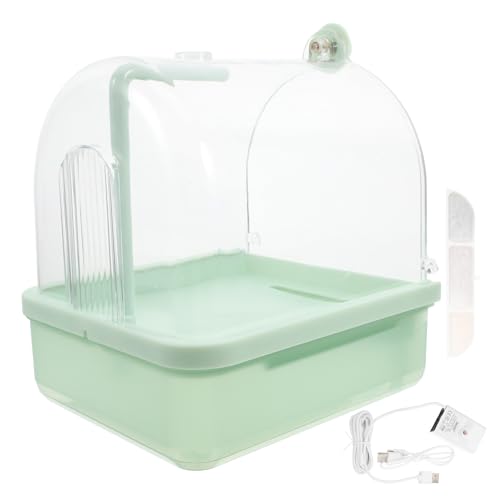 VICASKY Automatisches Vogelbad mit Drehbarem Wasserhahn Multifunktionale Vogelwanne für Sittiche und Nymphensittiche Vogelzubehör für Käfige mit Automatischer Duschfunktion VICASKY Automatisches Vogelbad mit Drehbarem Wasserhahn Multifunktionale Vogelwanne für Sittiche und Nymphensittiche Vogelzubehör für Käfige mit Automatischer Duschfunktion von VICASKY