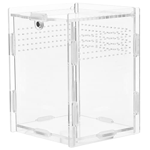 VICASKY Behälter für Reptilien Gecko Terrarium schildkröte Terrarium Reptilienzüchter Reptilienzuchtbehälter klare Terrarien Fall groß Reptilienterrarium Haustierfälle Acryl Transparent von VICASKY