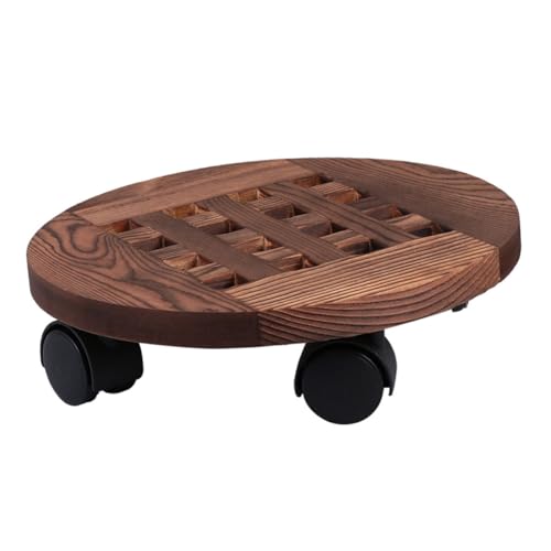VICASKY Beweglicher Blumenpott Roller Mit Rundem Für Garten Und Pflanzenständer Für Innenbereich Praktischer Pottrolley Mit Drehbewegung von VICASKY