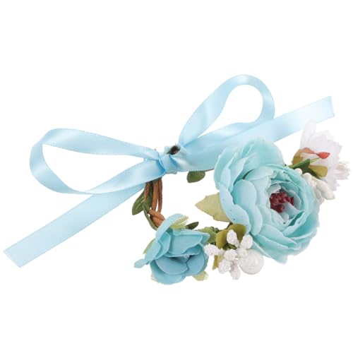 VICASKY Blaues Blumenhalsband für Katzen und Kleine Hunde Atmungsaktiv Leicht Verstellbar Dekoratives Haustieraccessoire für Fotoaufnahmen Festlichkeiten und Alltagsgebrauch von VICASKY