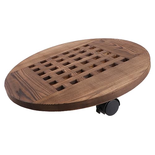 VICASKY Blumenroller Mit Rädern Stabiler Flowerpot Tray Für Bewegliche Blumentöpfe Øcm Für Garten Und Innenräume Erleichtert Die Handhabung Schwerer von VICASKY