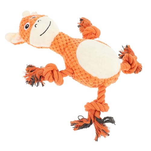 VICASKY Cartoon Giraffe Hundespielzeug Welpen Kauspielzeug aus Weichem Material Langlebig und Sicher für Zahnpflege Quietschspielzeug für Kleine Hunde Fördert Unabhängiges und Schützt von VICASKY