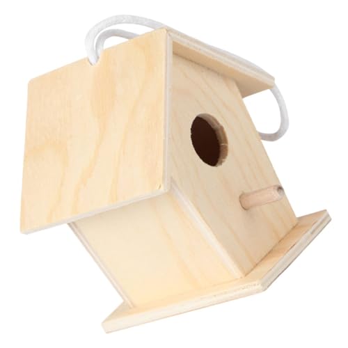 VICASKY DIY Holz Vogelhaus Bemalen Unvollendetes Nistkasten für Kreatives Graffiti Mini aus Holz mit Juteschnur für Garten VICASKY DIY Holz Vogelhaus Bemalen Unvollendetes Nistkasten für Kreatives Graffiti Mini aus Holz mit Juteschnur für Garten von VICASKY