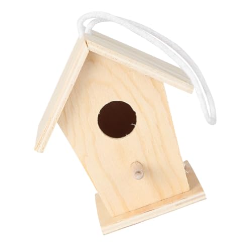 VICASKY DIY Holz Vogelhaus Für Unbemaltes Vogelhaus Gestalten Kreatives Bastelspielzeug Aus Holz Dekoratives Nistkasten Für Bastelprojekte Und Heimdekoration von VICASKY