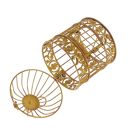 VICASKY Dekorativer Vogelkäfig Ornament Europäischer Stil für Hochzeiten und Tischdekoration Eisenkunst für Kreative Wohnraumgestaltung als Blickfang im Garten für Besondere Anlässe VICASKY Dekorativer Vogelkäfig Ornament Europäischer Stil für Hochzeiten und Tischdekoration Eisenkunst für Kreative Wohnraumgestaltung als Blickfang im Garten für Besondere Anlässe von VICASKY