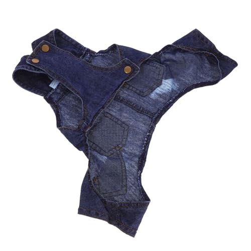 VICASKY Denim Latzhose für Kleine Hunde und Welpen Bequem und für und Fotoshootings mit Praktischer Knopfschluss und Modischem Design VICASKY Denim Latzhose für Kleine Hunde und Welpen Bequem und für und Fotoshootings mit Praktischer Knopfschluss und Modischem Design von VICASKY
