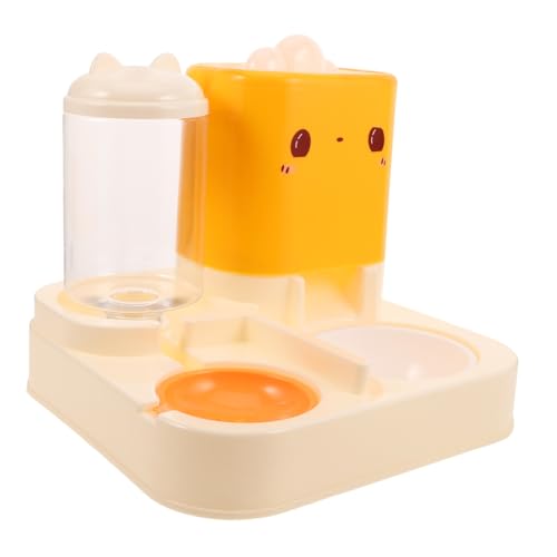 VICASKY Doppelter Futternapf mit Automatischer Wasserversorgung für Katzen und Kleine Rutschfester zu Reinigen Kompakt und Sorgt für Kontinuierlichen von VICASKY