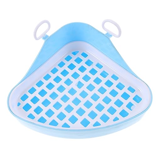 VICASKY Dreieckige Katzentoilette für Kleintiere Hase Hamster Meerschweinchen zu Reinigender mit Netzgitter VICASKY Dreieckige Katzentoilette für Kleintiere Hase Hamster Meerschweinchen zu Reinigender mit Netzgitter von VICASKY
