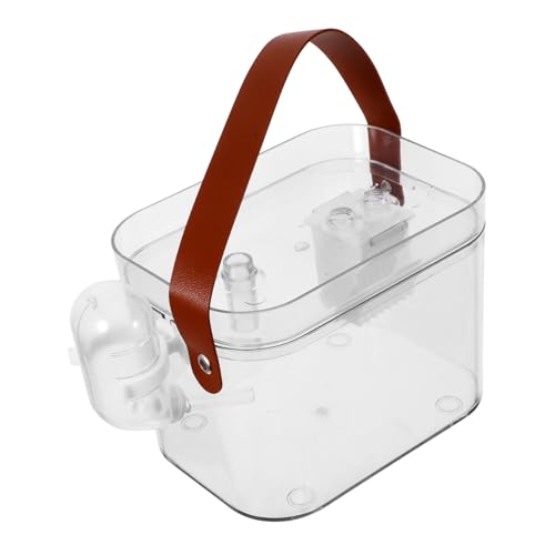 VICASKY Durchsichtiger Hamsterkäfig aus Kunststoff Transportbox für Kleine Haustiere für Reisen Atmungsaktiv Reinigen mit Wasserflasche und Vielseitiger VICASKY Durchsichtiger Hamsterkäfig aus Kunststoff Transportbox für Kleine Haustiere für Reisen Atmungsaktiv Reinigen mit Wasserflasche und Vielseitiger von VICASKY
