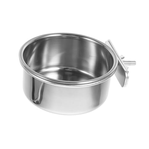 VICASKY Edelstahl Papagei Futter und Wassernapf Klein Robust Rostfrei Leicht zu Reinigen für Käfigbefestigung Vogel Futternapf Zubehör VICASKY Edelstahl Papagei Futter und Wassernapf Klein Robust Rostfrei Leicht zu Reinigen für Käfigbefestigung Vogel Futternapf Zubehör von VICASKY