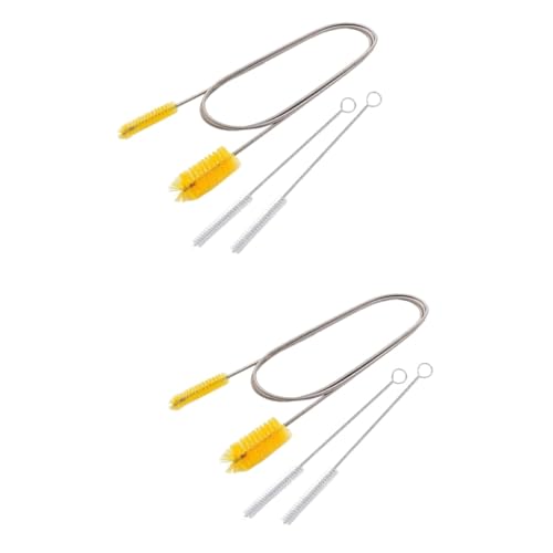 VICASKY 2sätze Flexibler Fischkasten-reinigungsbürsten-Satz Teiliges Set Elastischen Und Nylonbürsten Für Rohre Schläuche Und Aquarien Für Gebogene Förmige Bereiche von VICASKY
