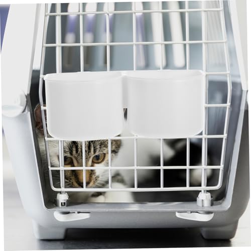 VICASKY Einstellbarer Auslaufsicherer Wassernapf für Haustierkäfige mit Spritzschutz Verstellbarer und Befestigungshaken für Hunde Welpen Katzen und Kaninchen in Transportboxen und VICASKY Einstellbarer Auslaufsicherer Wassernapf für Haustierkäfige mit Spritzschutz Verstellbarer und Befestigungshaken für Hunde Welpen Katzen und Kaninchen in Transportboxen und von VICASKY