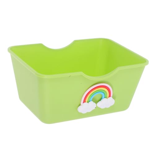VICASKY Elevierte Hamster Badewanne aus Langlebigem Abs Material Niedliches Design als Sandbad und Toilette für Hamster Meerschweinchen und Kleine Haustiere Stilvolles Zubehör für Käfige von VICASKY