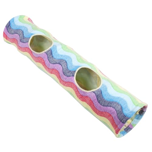 VICASKY Faltbarer Katzentunnel im Regenbogenmuster und Sicheres Katzentunnel für Spiel und Schlafplatz für Katzenliebhaber Platzsparendes Design Stärkt die Bindung zwischen Ihnen und VICASKY Faltbarer Katzentunnel im Regenbogenmuster und Sicheres Katzentunnel für Spiel und Schlafplatz für Katzenliebhaber Platzsparendes Design Stärkt die Bindung zwischen Ihnen und von VICASKY