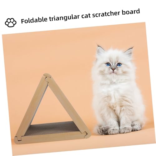 VICASKY Faltbares Dreiseitiges Katzen Kratzbrett aus Wellpappe mit Nutzbaren Seiten Langlebiges Platzsparendes Katzenspielzeug für Drinnen Vielseitig Einsetzbar und Kratzbeständig VICASKY Faltbares Dreiseitiges Katzen Kratzbrett aus Wellpappe mit Nutzbaren Seiten Langlebiges Platzsparendes Katzenspielzeug für Drinnen Vielseitig Einsetzbar und Kratzbeständig von VICASKY