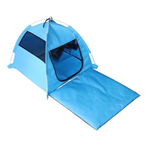 VICASKY Faltbares Pet Tent für Hunde und Katzen Atmungsaktives Moskitonetz für Sommer im Freien für Spiel und Wetterfest und Waschbar Blau VICASKY Faltbares Pet Tent für Hunde und Katzen Atmungsaktives Moskitonetz für Sommer im Freien für Spiel und Wetterfest und Waschbar Blau von VICASKY