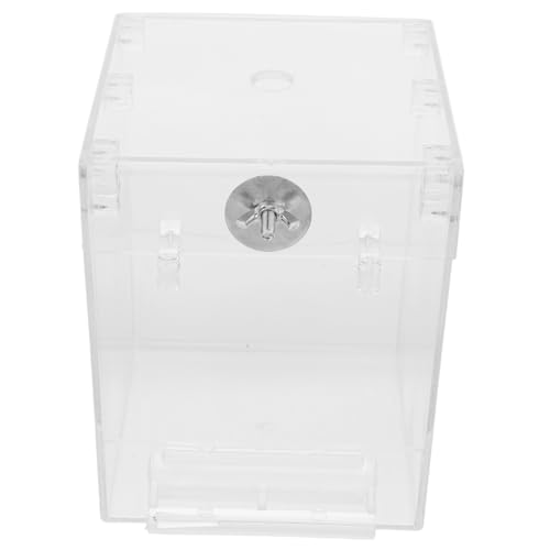 VICASKY Hängende Vogelbadewanne für Käfige Transparente Dusche für Papageien und Kleine Vögel Pflegeleicht und für Sommer und Winterbäder von VICASKY