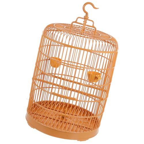 VICASKY Hängender Vogelkäfig Rund Dekorativer Kleintierkäfig mit Sicherem Verschluss Geräumig und Vielseitig für Wellensittiche Nymphensittiche Kleine Vögel und Haustiere Geeignet von VICASKY