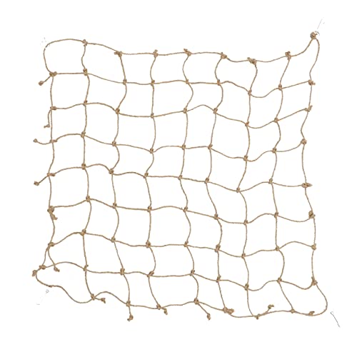 VICASKY Hängendes Kletternetz aus Hanfseil für Kleintiere Vogelspielzeug und Hamster Hängematte für Haustiere Geeignet für Papageien Mäuse und von VICASKY