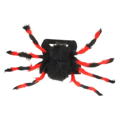 VICASKY Halloween Haustierkostüm Spinnen Outfit für Katzen und Kleine Hunde Lustiges Cosplay mit Spinnenbeinen für Halloween Feiern und Kostümpartys Schwarz Rot VICASKY Halloween Haustierkostüm Spinnen Outfit für Katzen und Kleine Hunde Lustiges Cosplay mit Spinnenbeinen für Halloween Feiern und Kostümpartys Schwarz Rot von VICASKY