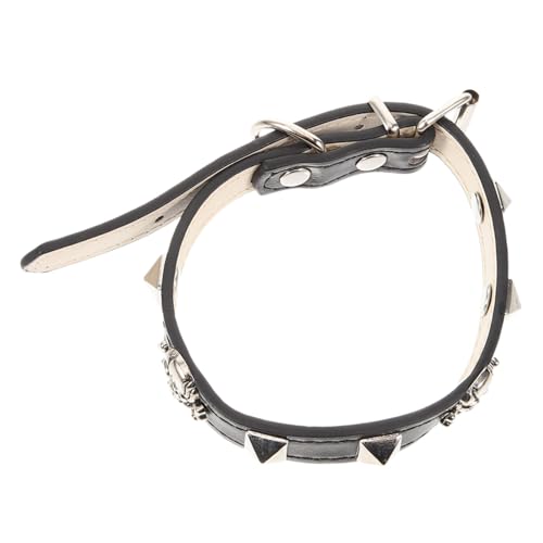 VICASKY Halloween Skull Pet Collar Einstellbares Hunde und Katzenhalsband im Punk Stil für Haustiere Dekoratives für und Geburtstagsfeiern VICASKY Halloween Skull Pet Collar Einstellbares Hunde und Katzenhalsband im Punk Stil für Haustiere Dekoratives für und Geburtstagsfeiern von VICASKY