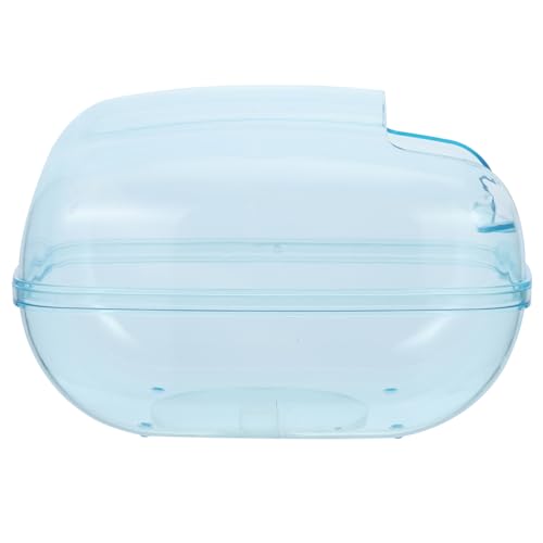 VICASKY Hamster Badewanne aus Transparent Multifunktional als Sandbad Futterspender und Toilette für Kleine Haustiere Kreatives Design für Angenehmes VICASKY Hamster Badewanne aus Transparent Multifunktional als Sandbad Futterspender und Toilette für Kleine Haustiere Kreatives Design für Angenehmes von VICASKY